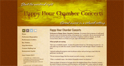 Desktop Screenshot of happyhourconcerts.org